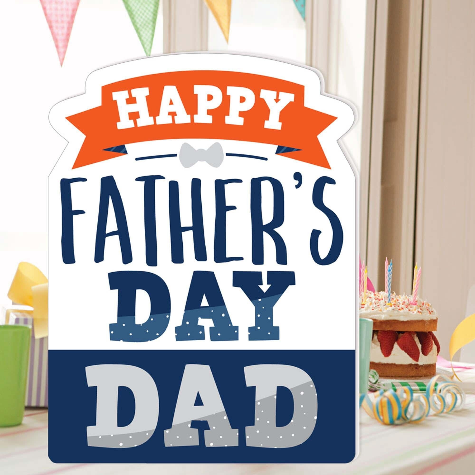 Big Dot of Happiness Happy Father's Day - We Love Dad Giant Greeting Card - Big Shaped Jumborific Card