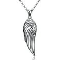 thumbnail image 2 of Kaletine Pendentif Ailes d'Ange Gardien Collier Argent Sterling 925 Chaîne Câble Réglable 16 Po+2 Po Rallonge, 2 of 4