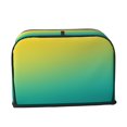 thumbnail image 2 of Picia Teal To Yellow Gradient Print 2 Slice Toaster Cover , Toaster Protector Dustproof Kitchen Appliance Cover, Kitchen Appliance Dustproof Protector, 2 of 7