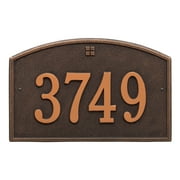 Personalized Whitehall Products™ Cape Charles 1- Line Address Plaque in bronze