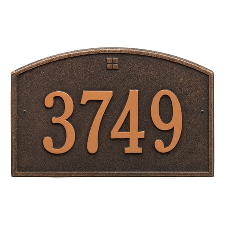 Personalized Whitehall Products™ Cape Charles 1- Line Address Plaque in bronze
