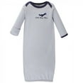 thumbnail image 4 of Luvable Friends Baby Boy Cotton Long-Sleeve Gowns 3pk, Airplane, 0-6 Months, 4 of 4