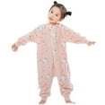 thumbnail image 2 of CUZIBR Kids Unisex Anime Jumpsuits Children Overall For Baby Boy Girl Children Animal Jumpsuits Kids Comfort Dailywear For Toddler,Pink,12-18 Months, 2 of 3