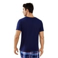 thumbnail image 2 of Men's round-neck short-sleeved long pants casual wear that can be worn outside, suitable for home use set, 2 of 6