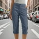 thumbnail image 1 of WILLBEST Pantalones Casuales para Mujer, Cómodos Pantalones Rectos Recortados con Bolsillos y Botones para Uso Diario, Ideales para Primavera y Otoño. Chica, 1 of 6