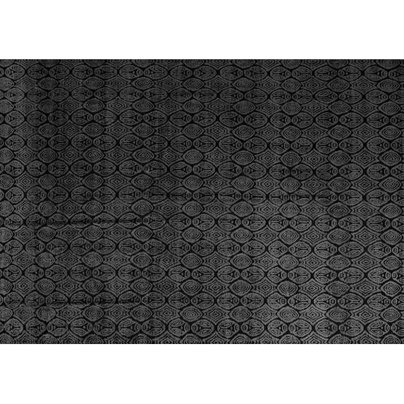 Ahgly Company Indoor Rectangle Abstract Gray Modern Area Rugs, 5' x 7'