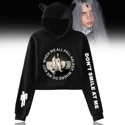 billie eilish cat ear hoodie