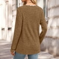 thumbnail image 4 of Bxsruta Womens Sweaters Scalloped Neck Long Sleeve Ribbed Knit Pullover Casual Tops, 4 of 8