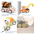 thumbnail image 3 of Bebé Dibujos Animados Animales Fricción Coches Juguetes Push And Go Coches Juguetes Para Niños Niñas 3 Unids/Set Yuarrent FN004795-00, 3 of 5