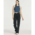 thumbnail image 6 of Real Essentials 5 Pack: Women's Ribbed Sleeveless Cropped Racerback Tank Top Casual Crop Top, 6 of 6