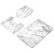 thumbnail image 1 of Juego de 3 alfombrillas de baño antideslizantes, lavables, de mármol, transpirables y suaves. E, 1 of 8