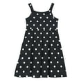 thumbnail image 4 of WRKEKC Girls Polka Dot Dress Spaghetti Strap Sleeveless Layered Dress With Pockets Casual Summer Sundress for 2-12 Years, 4 of 6