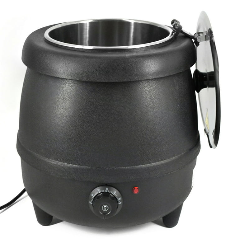 Electronic warm soup pot, commercial warm soup pot, electric heating  porridge bucket, stainless steel liner soup stove, buffet