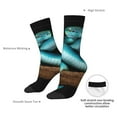 thumbnail image 4 of Bingfone Compression Socks for Women and Men Long Socks for Running Athletic Cycling Nurse- Blue Viper Snake, 4 of 6