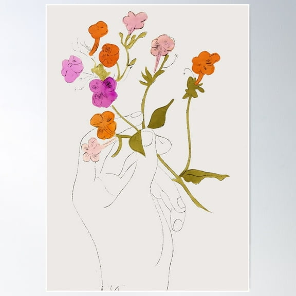 Andy Warhol : A Gold Book, New York (1957) Poster Wall Art, Modern Wall Decor For Living Room Bedroom, 8x12 UNFRAMED