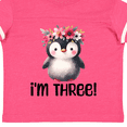 thumbnail image 4 of Inktastic 3rd Birthday Penguin 3 Year Old Girl Girls Toddler T-Shirt, 4 of 5
