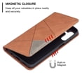thumbnail image 4 of Designed for Samsung Galaxy A25 5G Wallet Case, with Card Slots Kickstand Strong Magnetic PU Leather Flip Full Body Protective Classic Shockproof Phone Case Cover for Galaxy A25 5G, Brown, 4 of 7