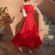 thumbnail image 4 of Vestido de vacaciones Vestido largo informal de playa con hombros descubiertos y hombros descubiertos, Rojo, M Methold AP001405-10B, 4 of 7