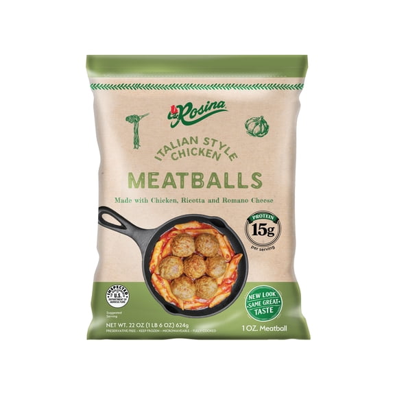 Rosina Chicken Meatballs, 22 oz Bag (Frozen)