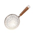 thumbnail image 4 of Colador de acero inoxidable con mango de madera para cocina grande, 4 of 9