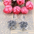 thumbnail image 7 of SmartBy Fashion Rose Flower Pendant Necklace Earrings Finger Ring Lady Party Jewelry Set, 7 of 7