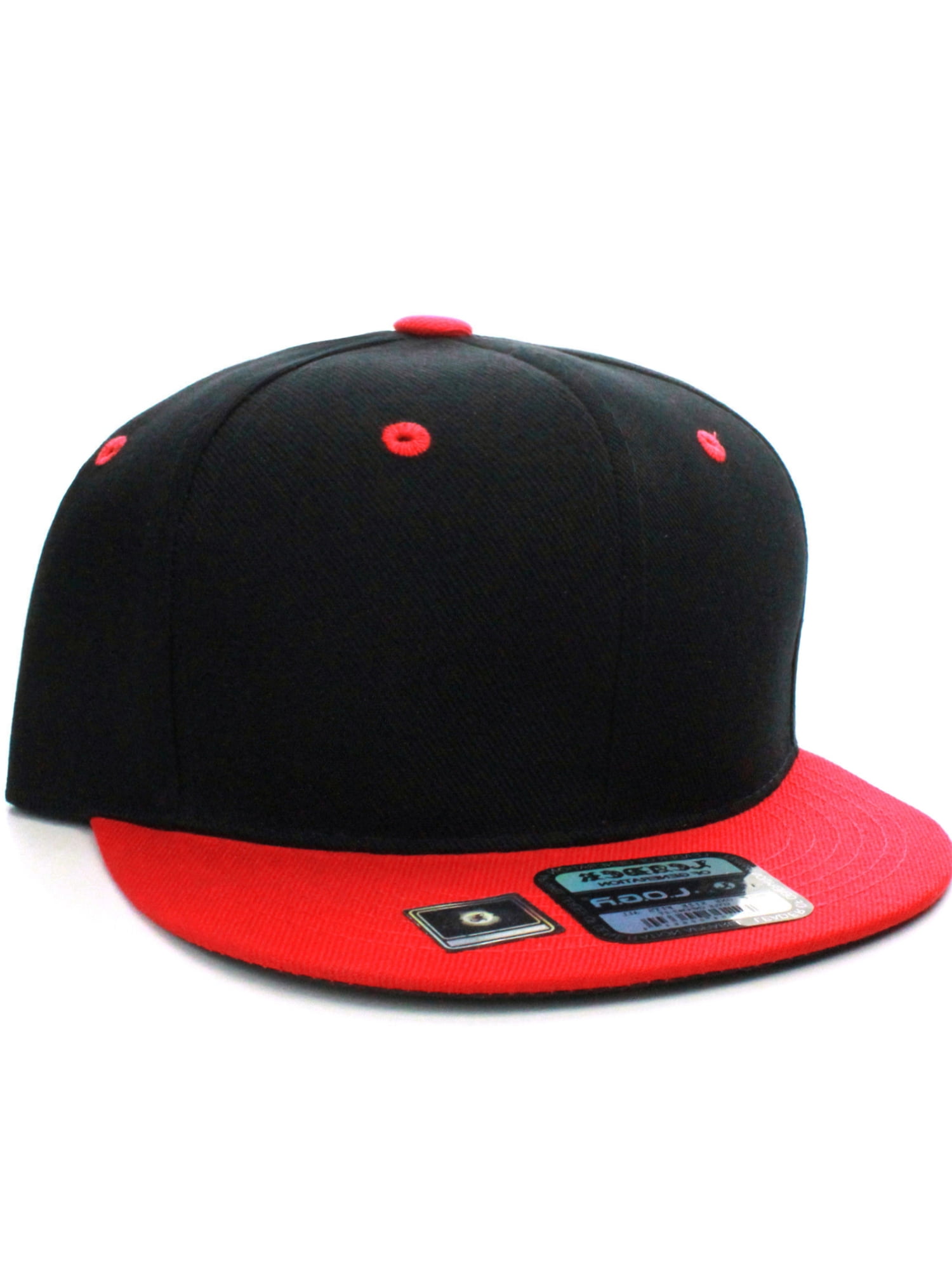 Flat Brim Snapback or Velcro Closure Hats (Black or Red) – Positive Black  Images Apparel