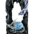 thumbnail image 3 of Ebros 21"H White Frozen Dragon On Cavern With Wyrmling Hatchling In Egg Statue, 3 of 7