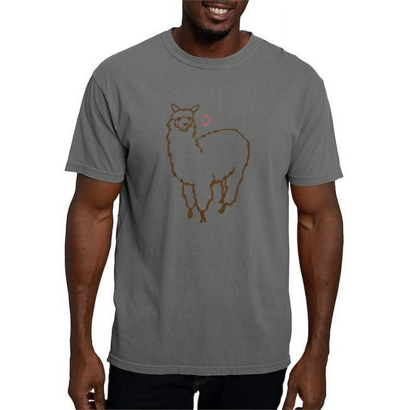 CafePress - Cute Alpaca - Mens Comfort Colors Shirt