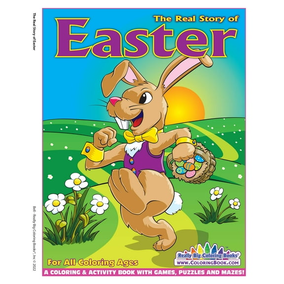 Easter, Real Story Coloring Book 8.5"x11"