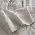 thumbnail image 2 of Simple&Opulence 100% French Linen Pillowcase King Size-Set of 2- Washed Solid Color Pillow Cases Embroidered -Soft and Durable (Linen, 20''x40''), 2 of 6