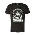 thumbnail image 2 of Dwight Schrute's Gym for Muscles Pop Culture Mens Premium Tri Blend T-Shirt, Vintage Black, 2XL, 2 of 3