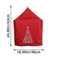thumbnail image 3 of 50% off Clearance Christmas Decorations 1 Pack Christmas Dining Chair Chair Back Covers, Removable Washable Chair Protector Slipcovers For Christmas Home, Kitchen, Dining Room Chair Decoration, 3 of 6