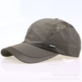 thumbnail image 1 of Gorra de béisbol atlética para hombre, gorra de béisbol para papá, tamaño ajustable para correr, entrenamientos y actividades al aire libre, gorra de seis paneles teñida con pigmentos de perfil bajo, 1 of 5