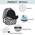 thumbnail image 4 of Leopard Print Backpack for School,Cute School Bag,Schoolbag with Adjustable Shoulder Straps & Padded Back,15.3"x11"x7.1".﻿, 4 of 6