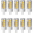 thumbnail image 1 of Bombillas LED G4, luz blanca cálida de 3000 K, base de cerámica no regulable, reemplazo de halógeno de ahorro de energía para una amplia aplicación, iluminación de paisaje de larga vida útil (paquete, 1 of 5