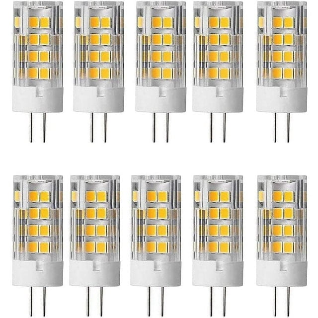 Bombillas LED G4, luz blanca cálida de 3000 K, base de cerámica no regulable, reemplazo de halógeno de ahorro de energía para una amplia aplicación, iluminación de paisaje de larga vida útil (paquete