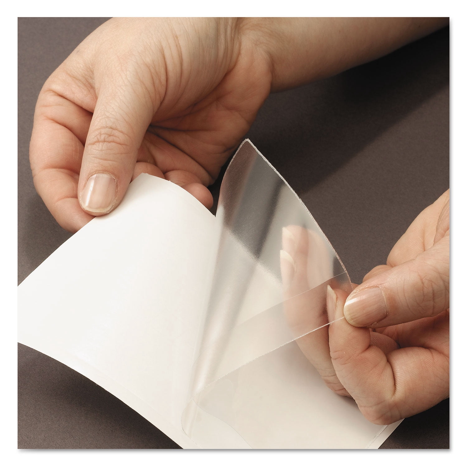 Smead Self-Adhesive Poly Pockets, Top Load, 5-5/16 x 3-5/8, Clear, 100/Box (68153)