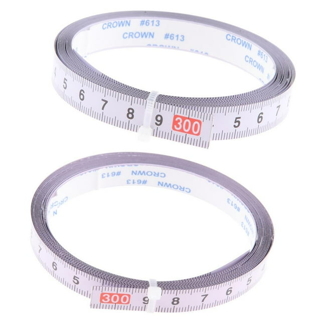 Paquete de 2 cintas de de inglete de s y resistentes, soporte autoadhesivo, regla de material acero , herramientas para trabajar la DYNWAVEMX Cinta métrica autoadhesiva