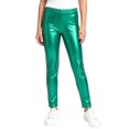 thumbnail image 2 of MKOSPLRT Girls 2-13 Years Sparkly Dance Leggings Stretch Breathable Halloween Performance Pants Elastic Waist Kids Yoga Trousers for Stage Show Party Holiday Daily Casual Outfits, 2 of 6