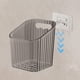 thumbnail image 4 of Caja de almacenamiento transparente montada en la pared para cocina con adhesivo - Organizador transparente para verduras y ajo, 11x9,8x9,6 cm, 4 of 6