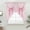 Pink, variant on Pink Bow Swag Curtains for Kitchen/Bedroom/Living Room, Cute Watercolor Girls Cartoon Luxury Scalloped Curtains 63 Inch Long, Rod Pocket Window Swag Topper Curtains Valances 2 Panels Set 36"x63"