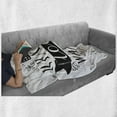thumbnail image 6 of Inspirational Soft Flannel Fleece Blanket, Do What You Love Words of Wisdom Hand Drawn Lettering for a Successful Life, Cozy Plush for Indoor and Outdoor Use, 50" x 70", Black White, by Ambesonne, 6 of 6