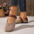 thumbnail image 6 of Gray Ladies Comfortable Flat Loafers Slip On Casual Shallow Mouth For Spring And Fall Everyday Wear Shoes, 6 of 9