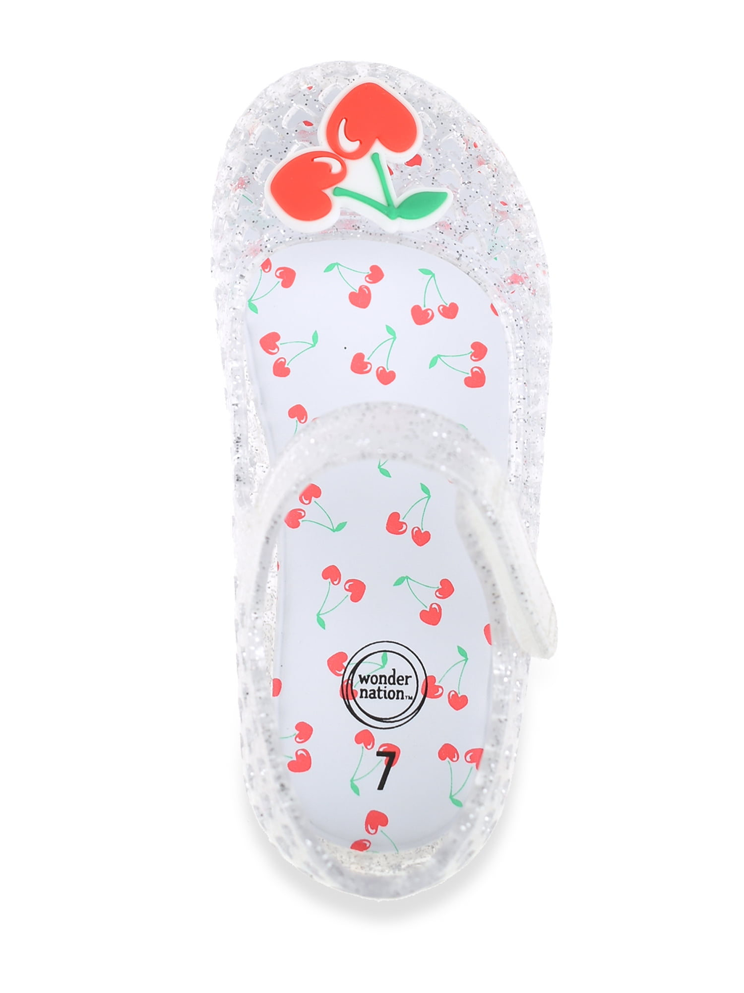Wonder Nation Baby and Toddler Girls Mary Jane Jelly Shoes