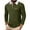 Army Green, variant on Men's Patchwork Long Sleeve Button-Up Flap Collar Shirt