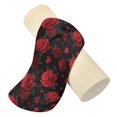 thumbnail image 2 of Cylindrical Pillow Decorative Neck Roll Pillow with Removable Washable Cover Roll Pillow for Knee Leg Neck Red Roses and Hearts Pattern, 2 of 7