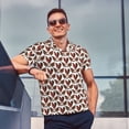 thumbnail image 4 of Sikiie A Rooster With Chickens Print Men's Short-sleeved POLO Shirts, Button-down Shirts and T-shirts are Suitable for Vacation, Leisure and Business-XX-Large, 4 of 6