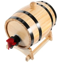 ULTNICE 1 Set Wood Barrel Brewing Beverage Bucket Light Brown for Family Users
