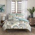 thumbnail image 2 of INK+IVY Mira 200TC Comforter Set, Full/Queen, Blue, 2 of 5