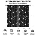 thumbnail image 2 of Blackout Kids Curtains,Black Moon Star Pattern Childrens Insulated Curtains Set Of 2,Bedroom Essentials,Toddler Room Decor 42x84in(106x213cm), 2 of 5